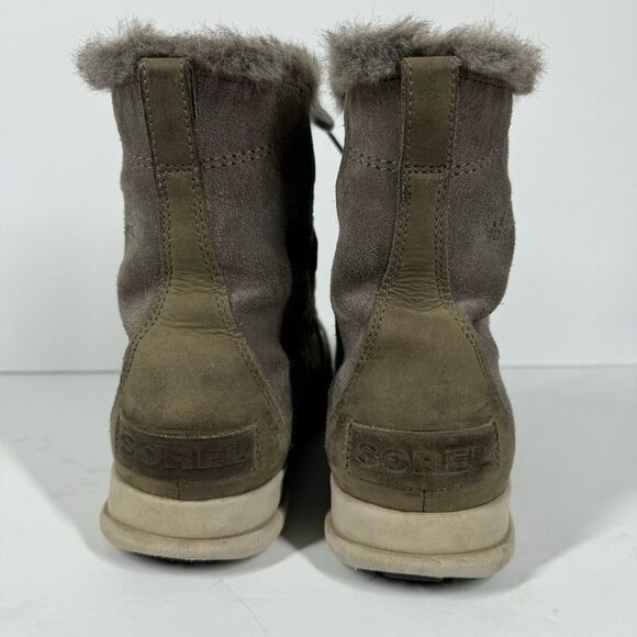 Sorel Explorer Joan Waterproof Winter Snow Boots Lace Up Suede 10 NL3039-052 - Picture 7 of 10